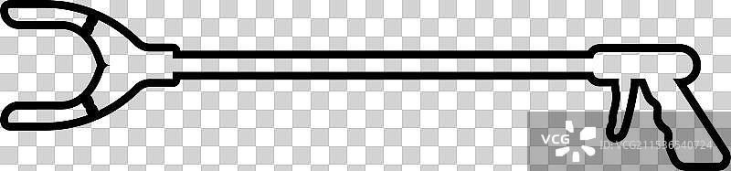 长柄垃圾夹拾器图片素材