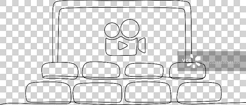 电影院的一行图片素材