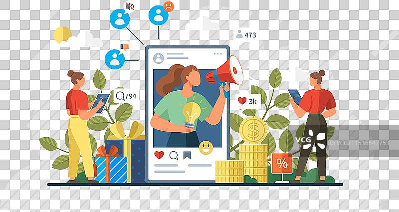 社交媒体技术的进步推动了图片素材