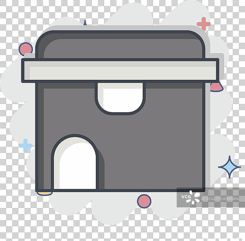 与毒药符号相关的漫画风格图标啮齿动物图片素材