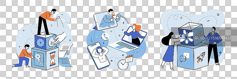 团队成员之间的团结合作图片素材