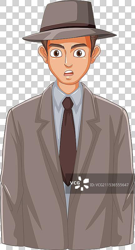 年轻的罗伯特·奥本海默卡通人物图片素材