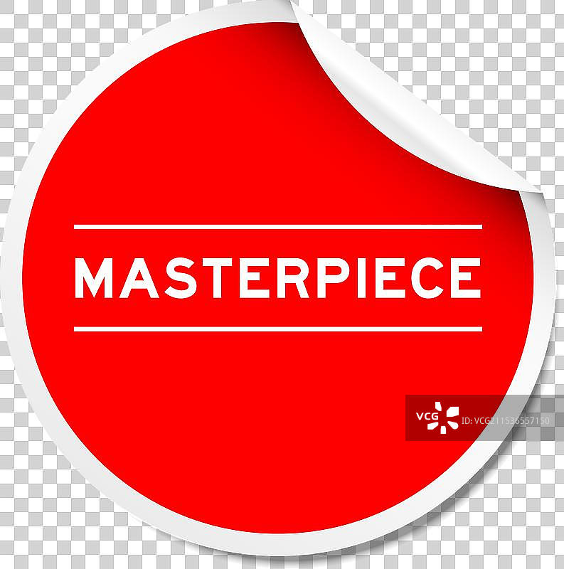 红色撕 peel 标签，上面有文字图片素材