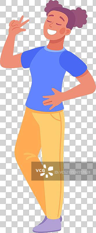 年轻女性欢庆派对，尽情欢呼图片素材