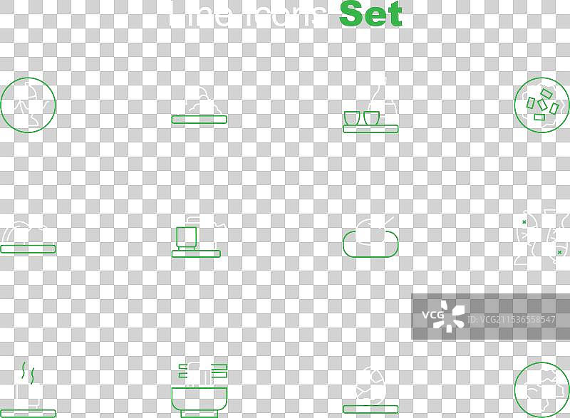 线条饺子、茶叶蛋、亚洲面条图片素材
