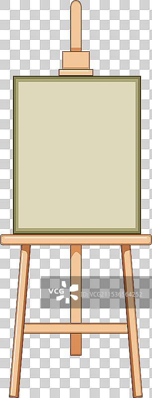 空白画架卡通图图片素材