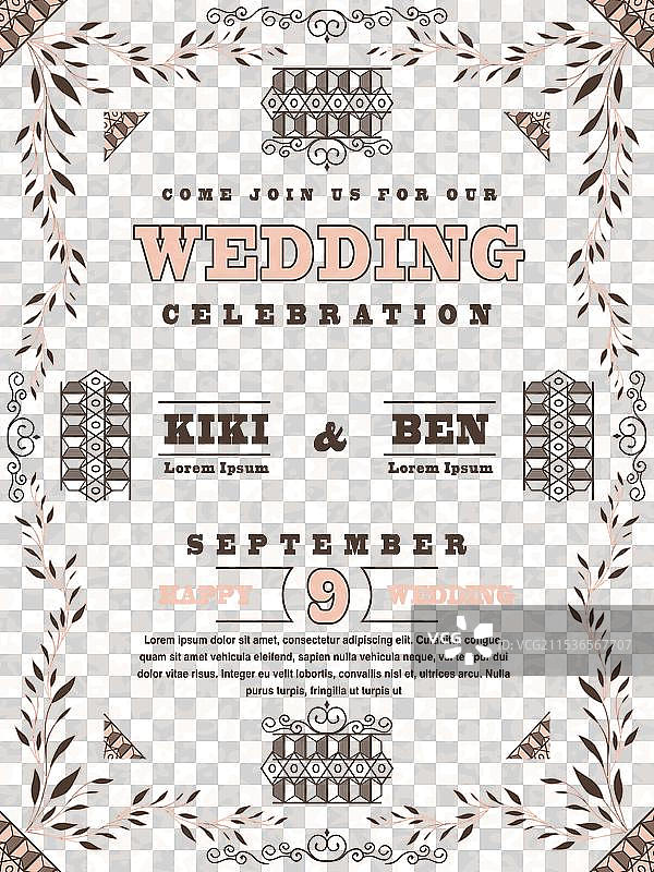 婚礼庆祝海报图片素材