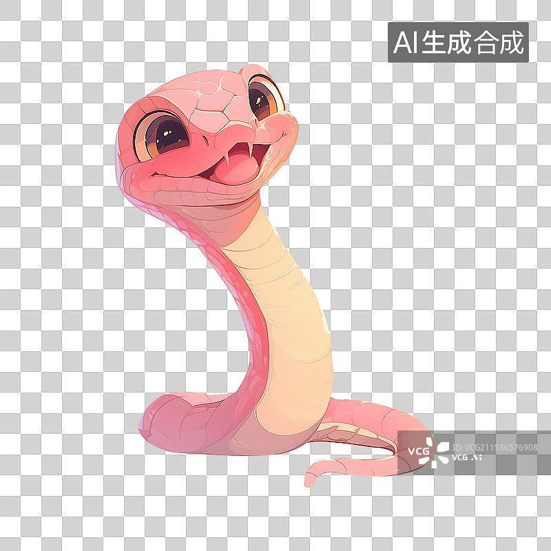 【AI数字艺术】卡通蛇元素图片素材