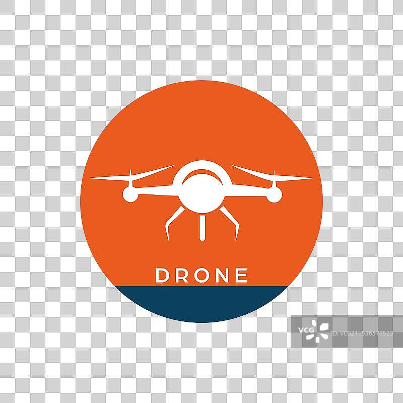 创意无人机标志设计概念图片素材