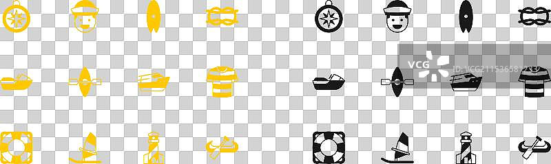 风帆冲浪快艇上的海洋绳结图片素材