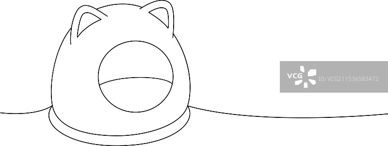 宠物家猫床垫靠垫睡觉一线图片素材