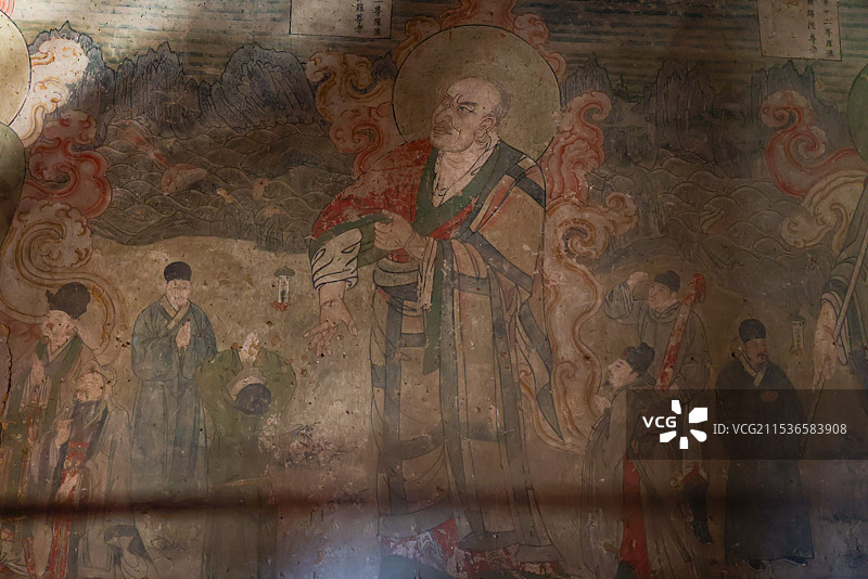 独乐寺壁画图片素材