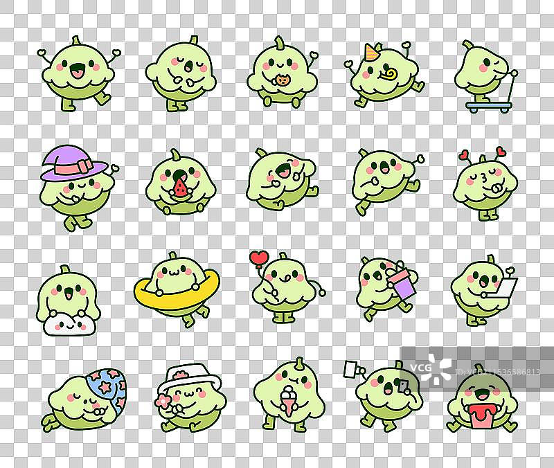 搞笑的南瓜卡通蔬菜产品图片素材