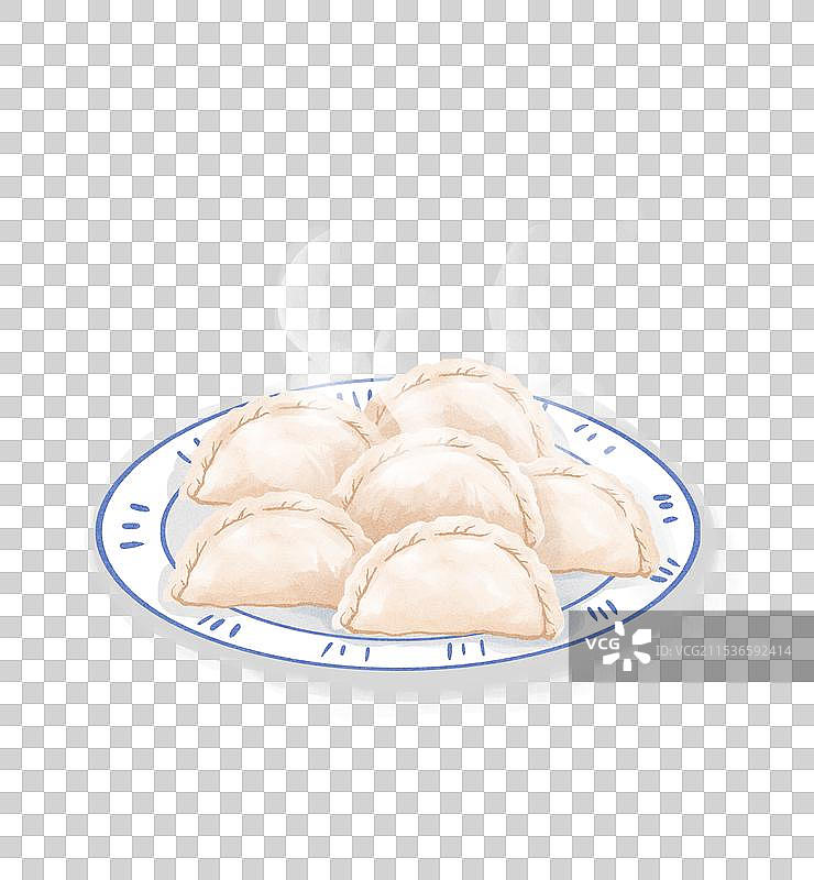 一碟饺子水饺蒸饺图片素材