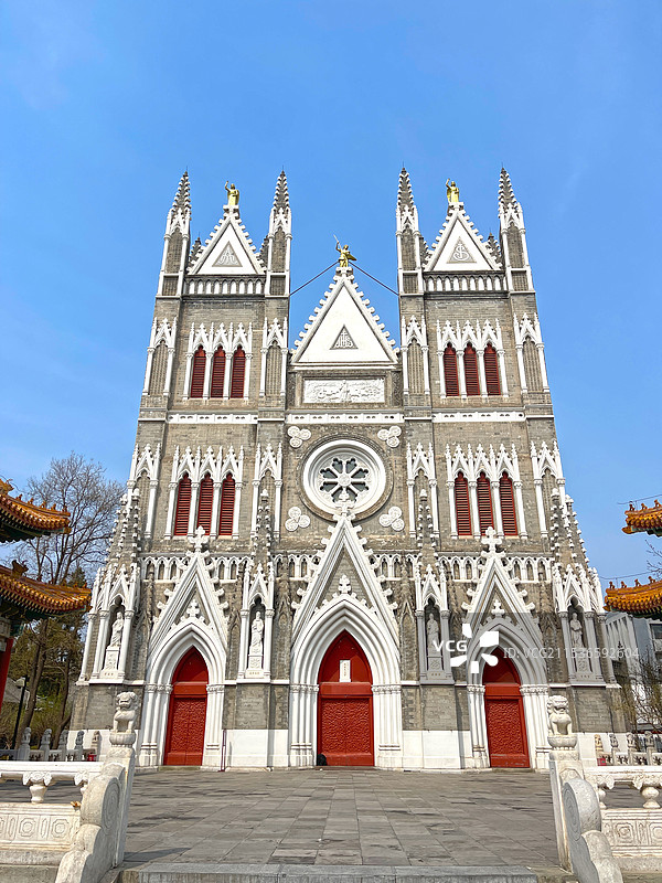 西什库教堂图片素材