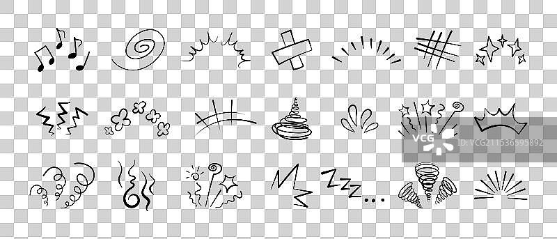 漫画或动漫漫画表情符号元素图形图片素材