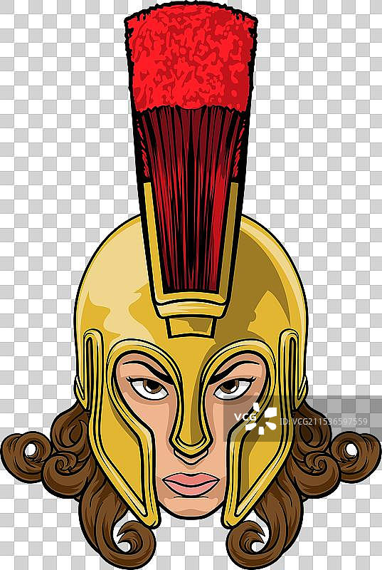 斯巴达特洛伊雅典娜不列颠女战士图片素材