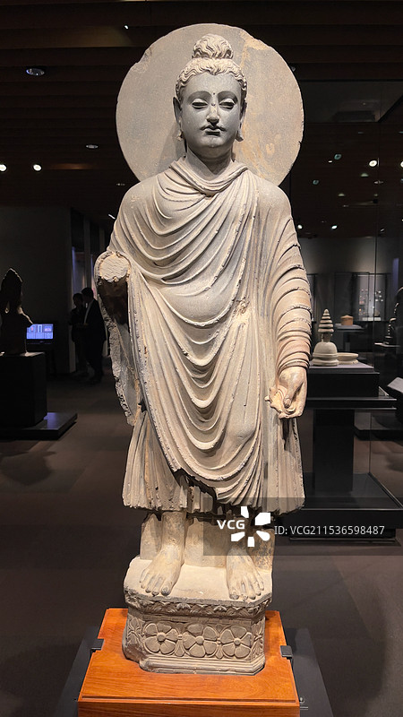 如来立像 巴基斯坦 白沙瓦 贵霜帝国图片素材