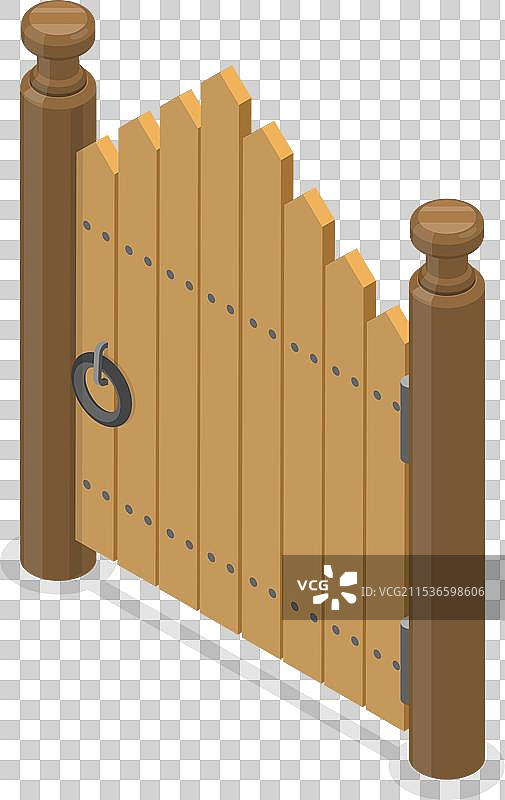 3D等距平面阳台围栏套装图片素材