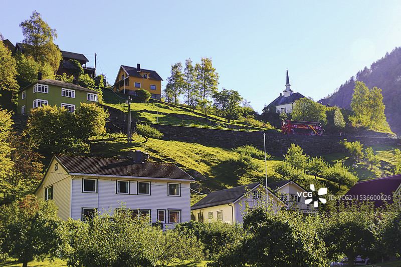 北欧挪威最美丽的盖朗厄尔峡湾图片素材