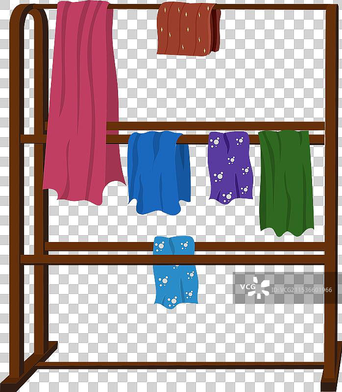 服装架布料杆商店展示图片素材