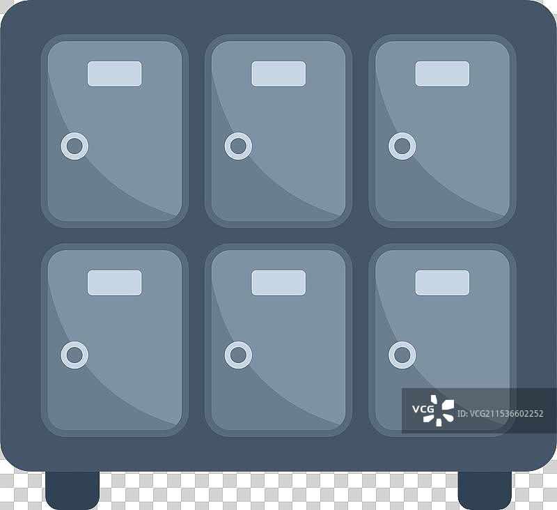 带有组合锁的金属储物柜展示图片素材