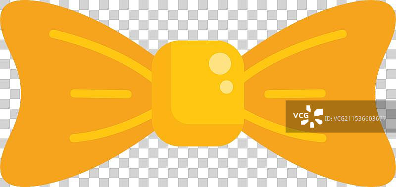 展示时尚与风格的黄色领结图片素材