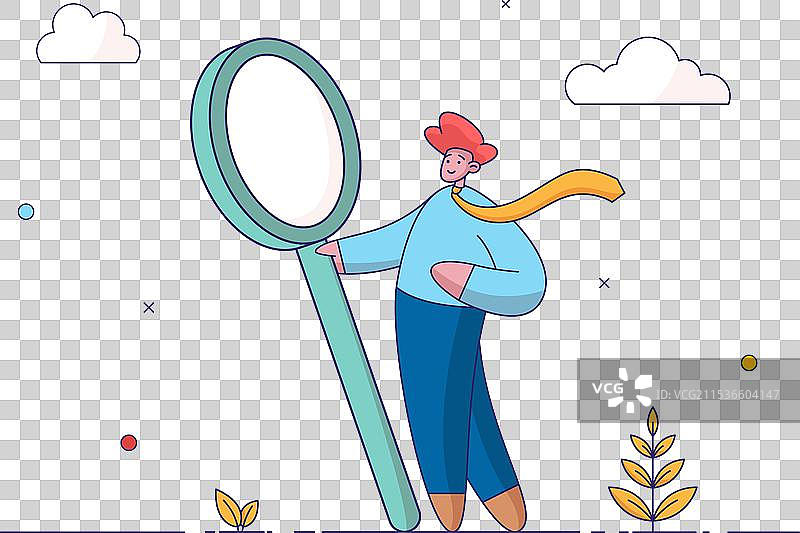 专家进行调查和研究以获取见解图片素材