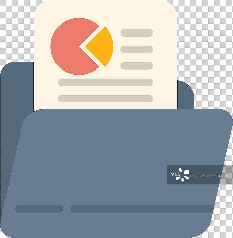 存放包含图表的商业报告的文件夹图片素材