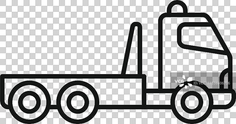 拖车图标显示道路救援服务图片素材