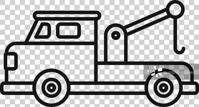 拖车提供带钩的道路救援服务图片素材