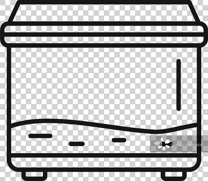 现代深油炸锅图标 厨房电器图片素材