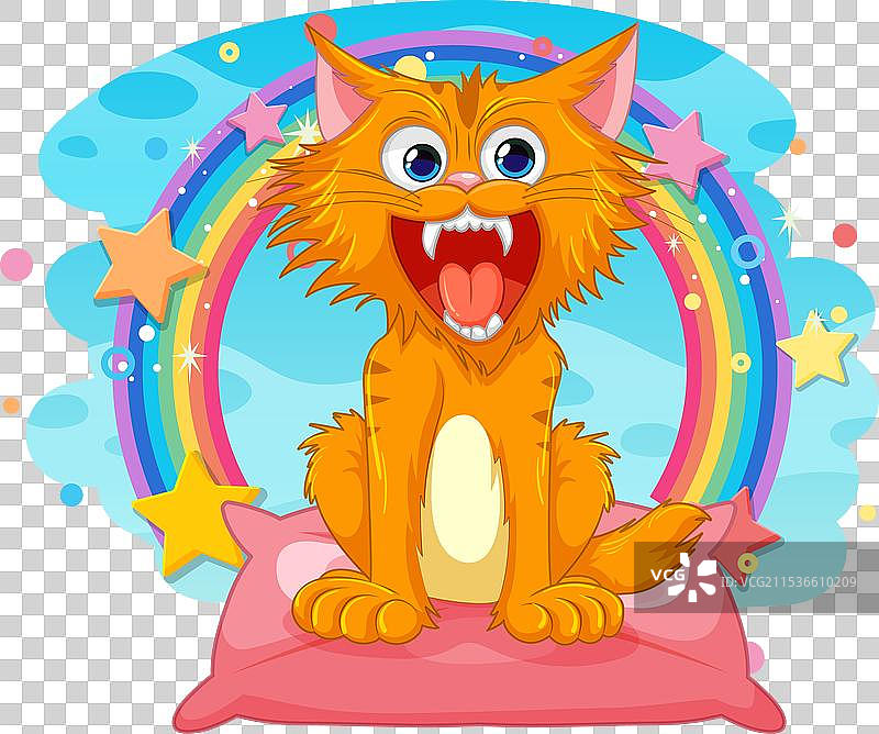 野猫与幻想背景图片素材