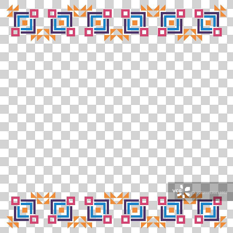 美洲原住民边界设计图片素材