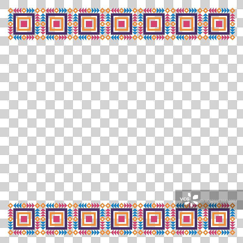 美洲原住民边界设计图片素材