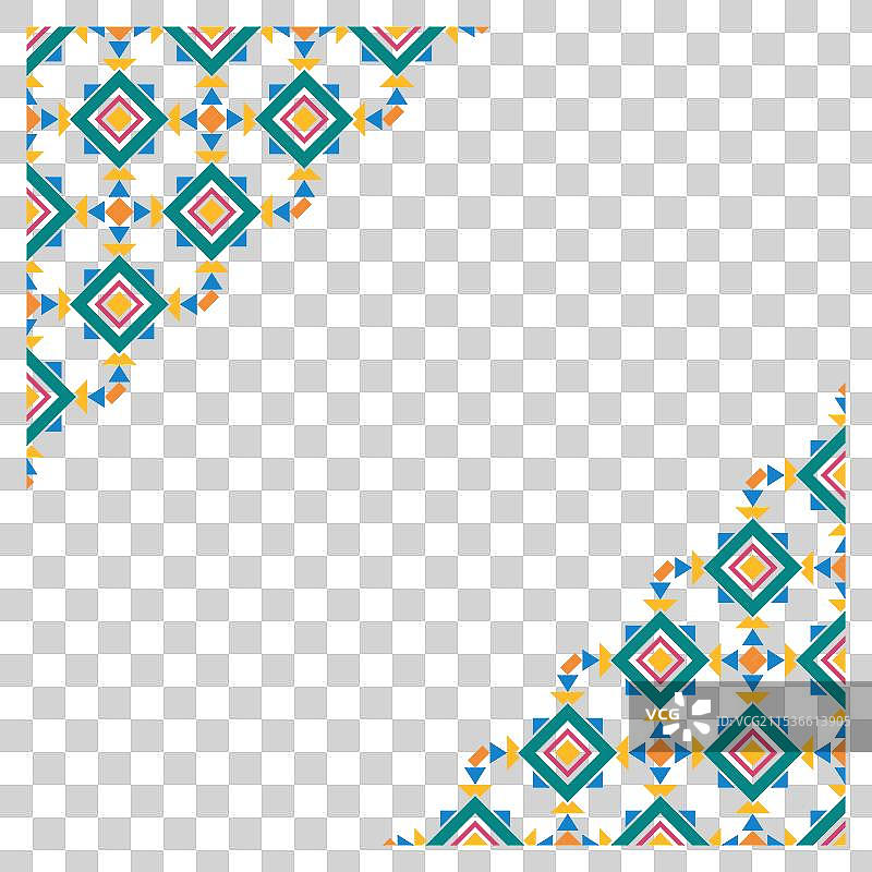 美洲原住民边界设计图片素材