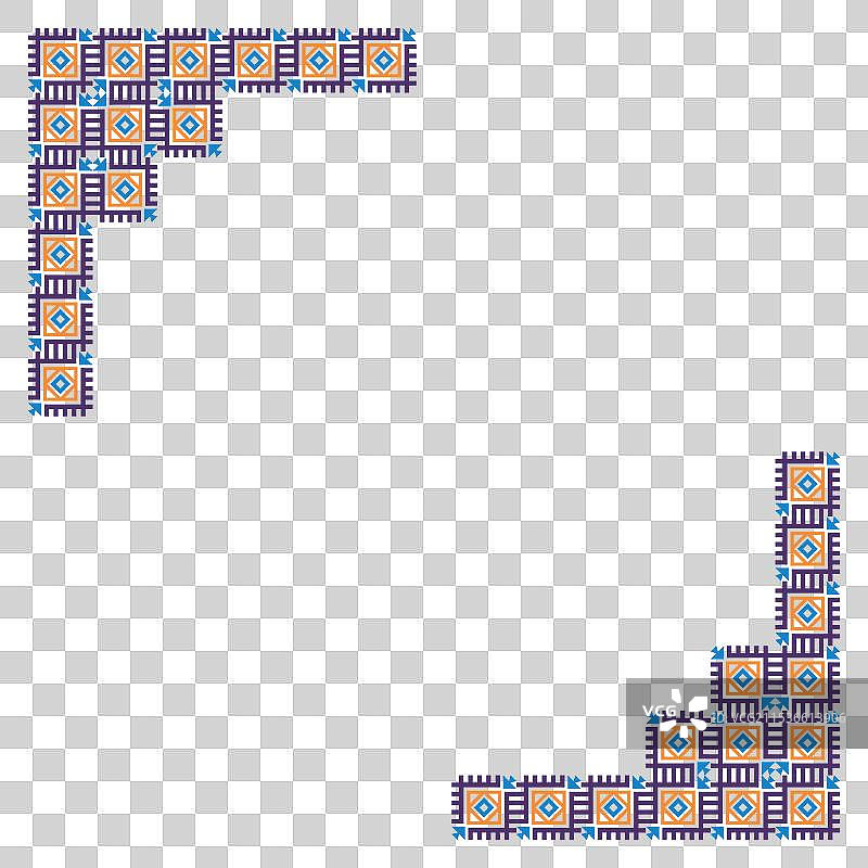 美洲原住民边界设计图片素材