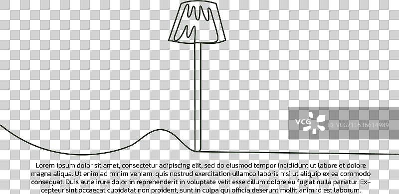 抽象风格的框架一线睡眠灯海报图片素材