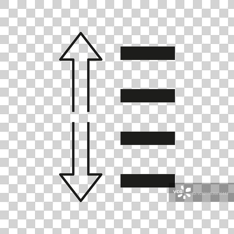 上下箭头图标设计，简单线条布局图片素材