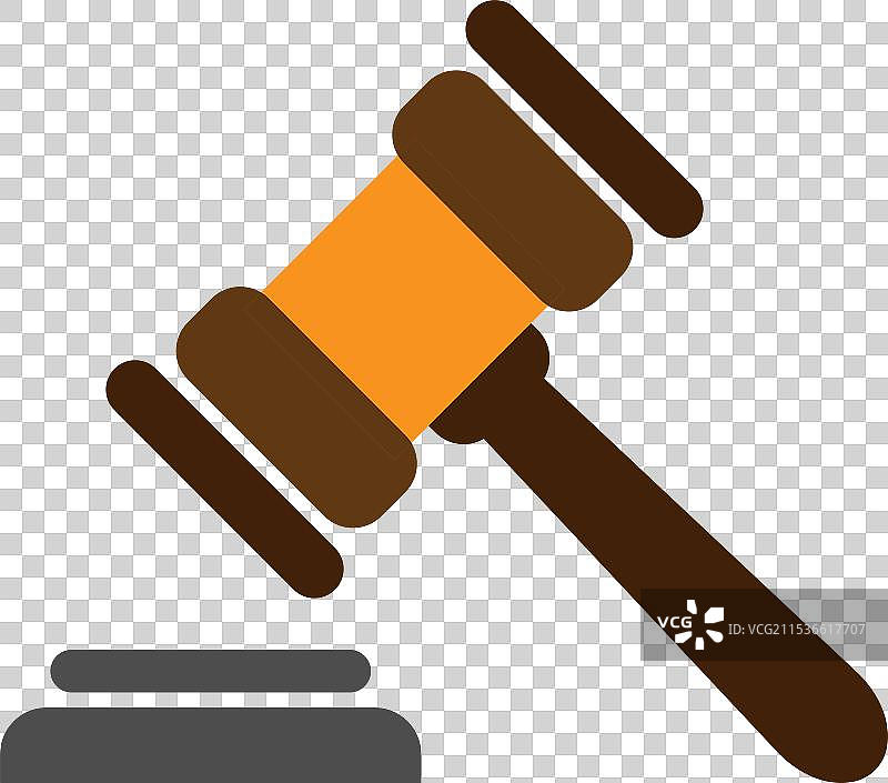 法槌图标标志设计模板，独立展示图片素材