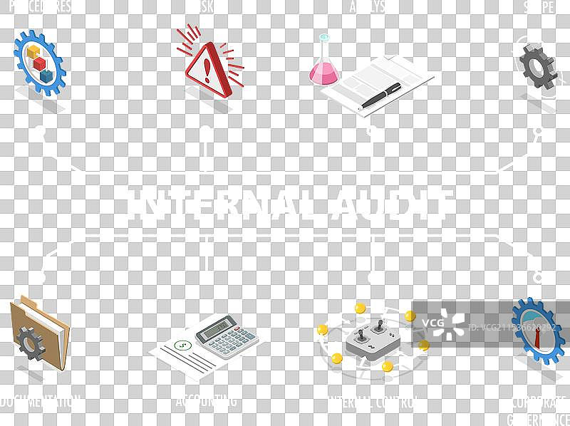 内部的三维等距平面图图片素材