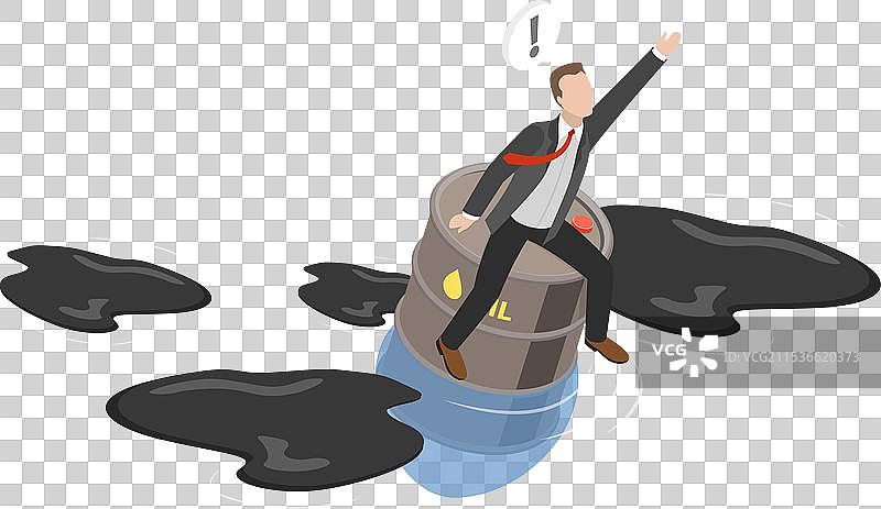 油价的3D等距平面图图片素材