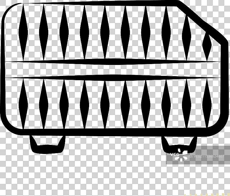 与汽车零件相关的空气过滤器图标，手势符号图片素材