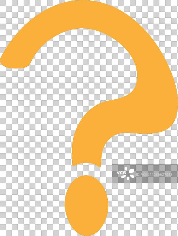 问号符号图标标志设计模板，独立展示图片素材