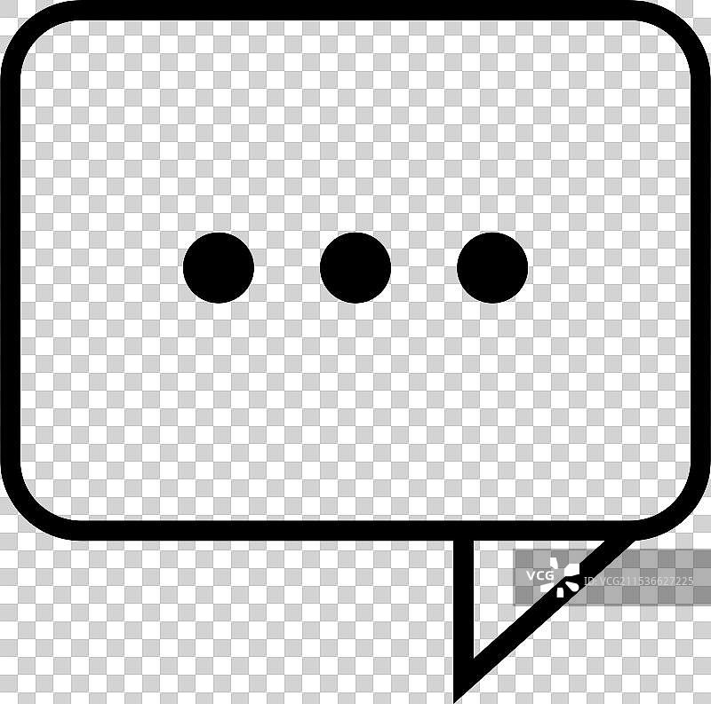 聊天图标标志设计模板，孤立展示图片素材