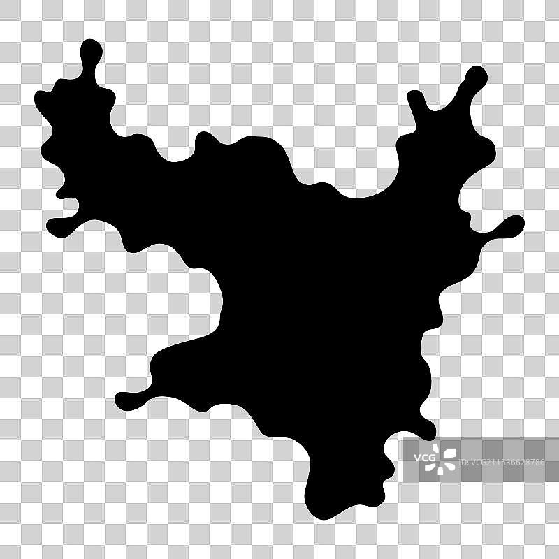 用于设计的油漆污点图标，溅洒效果，复古风格图片素材