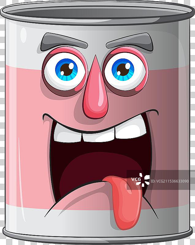 一个快乐的动画油漆罐图片素材