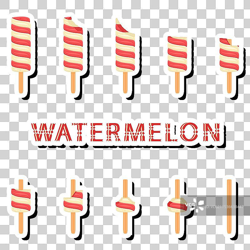 五彩缤纷的自然甜点不同形状组合图片素材