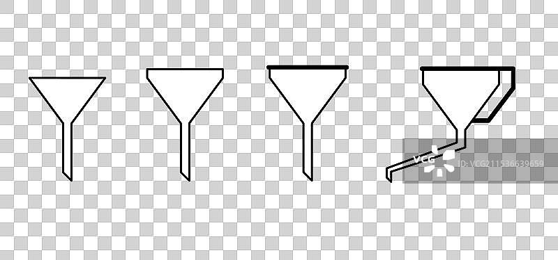 卡通金属或塑料漏斗图片素材