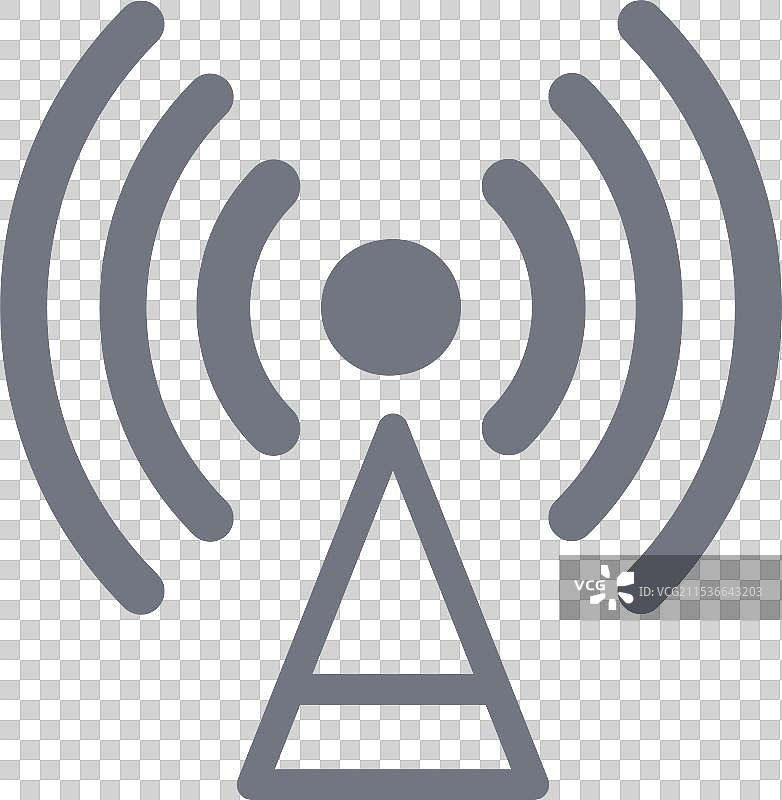 智能手机的WiFi和电池图标图片素材